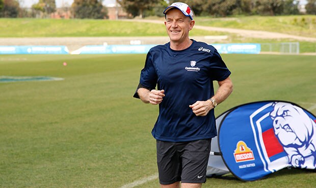 GaryKent_Marathon.jpg Bulldogs CEO Gary Kent completed a half marathon in support of the WB Community Foundation. - Western Bulldogs